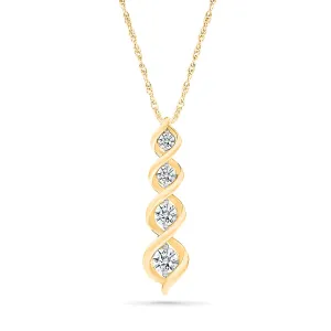 Saamayn Gold & Diamond Pendant