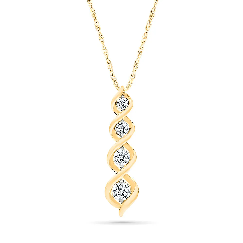 Saamayn Gold & Diamond Pendant