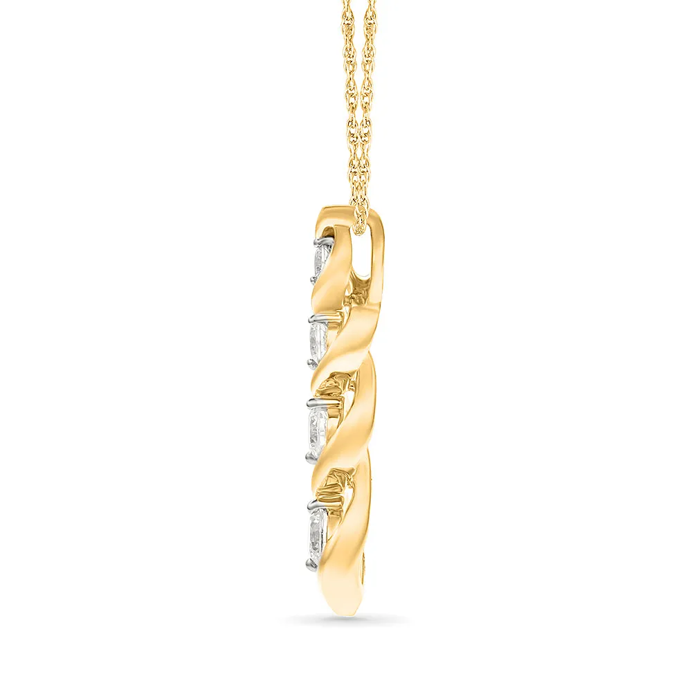 Saamayn Gold & Diamond Pendant