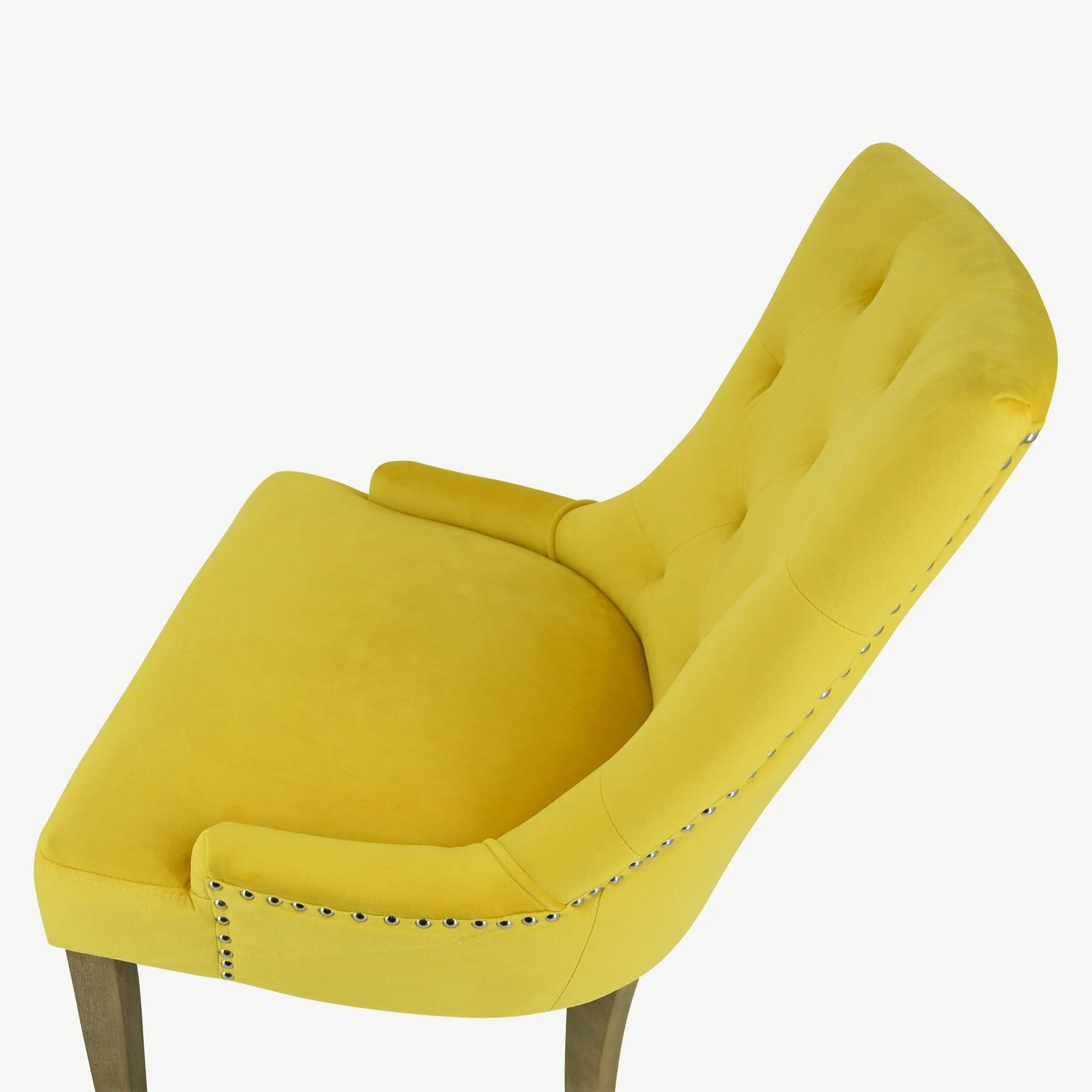 Sandy Dining Chairs Gold Velvet