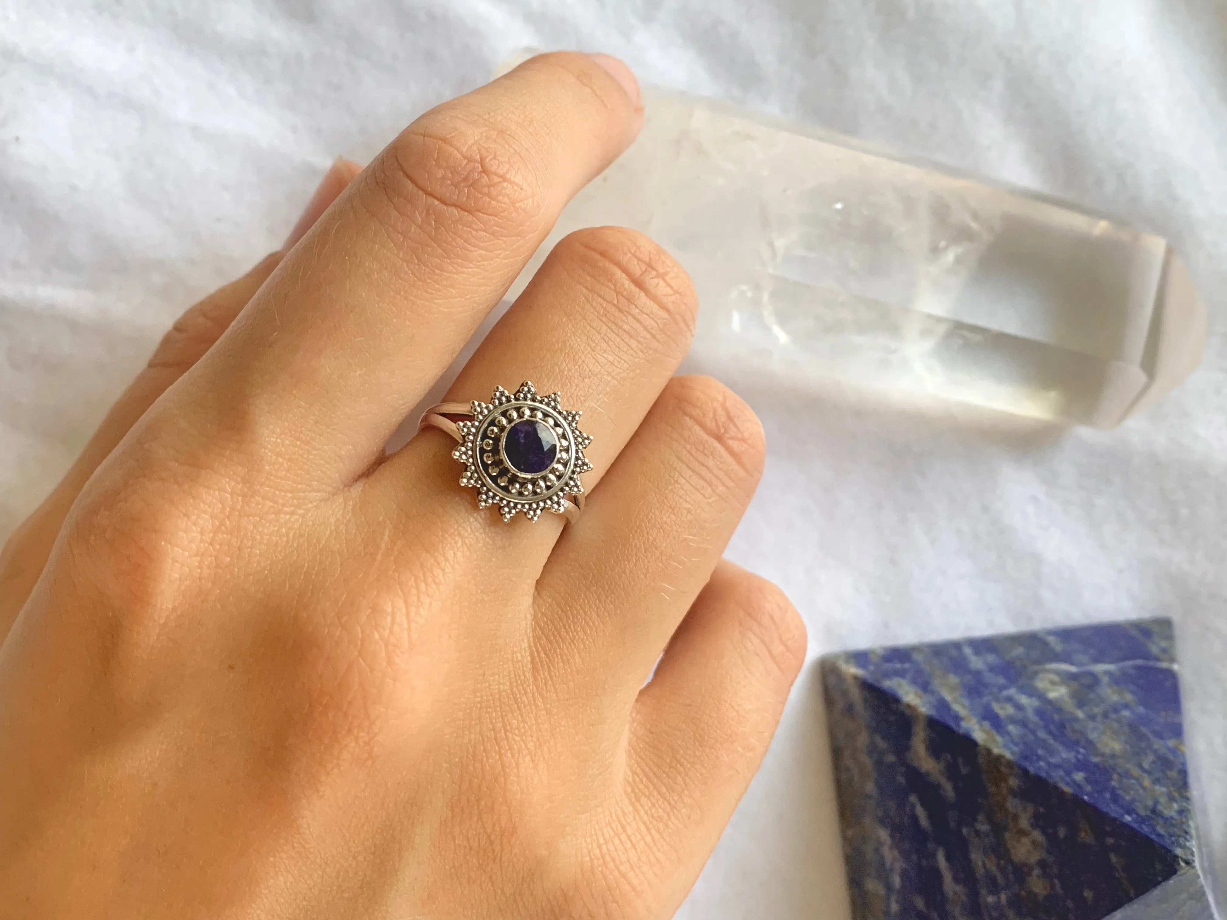 Semi-precious Sapphire Evanora Ring