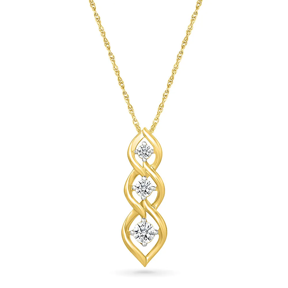 Sinceritatem Gold & Diamond Pendant