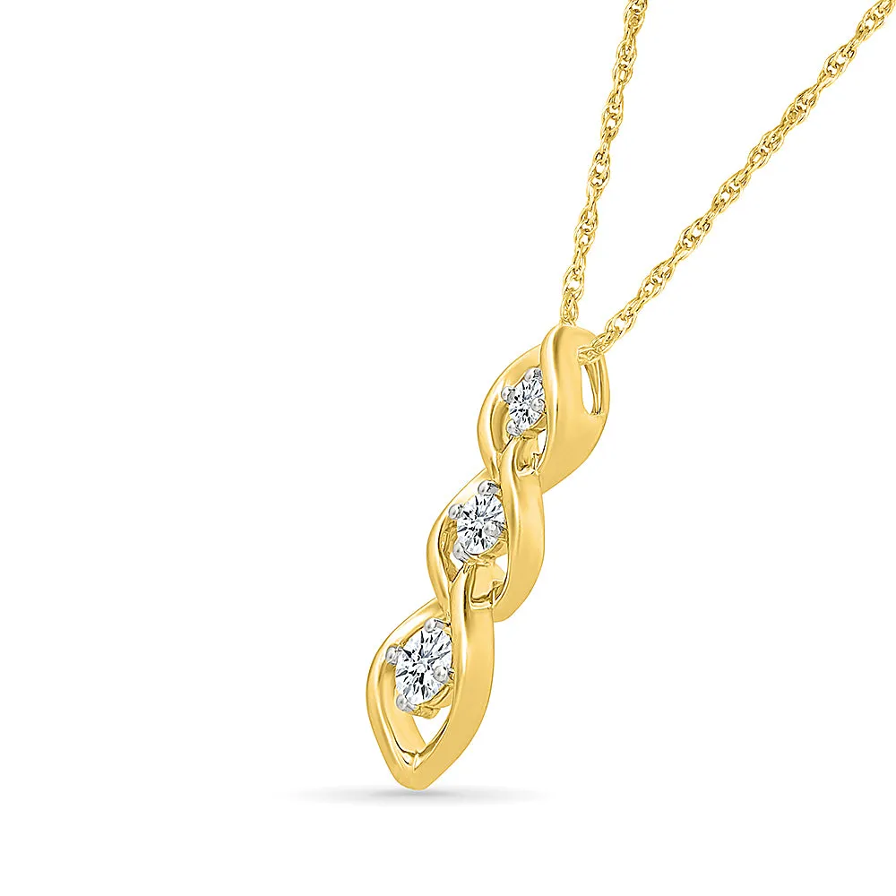 Sinceritatem Gold & Diamond Pendant