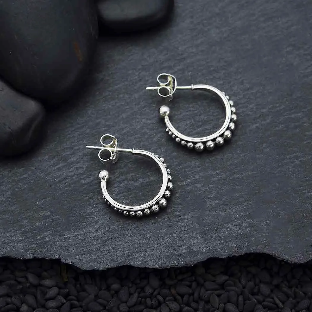 Small Granulated Hoops