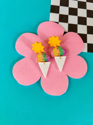 Snow Cone Summer | Polymer Clay Earrings