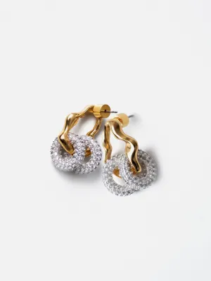 Sparkle Loop Earrings | Gold