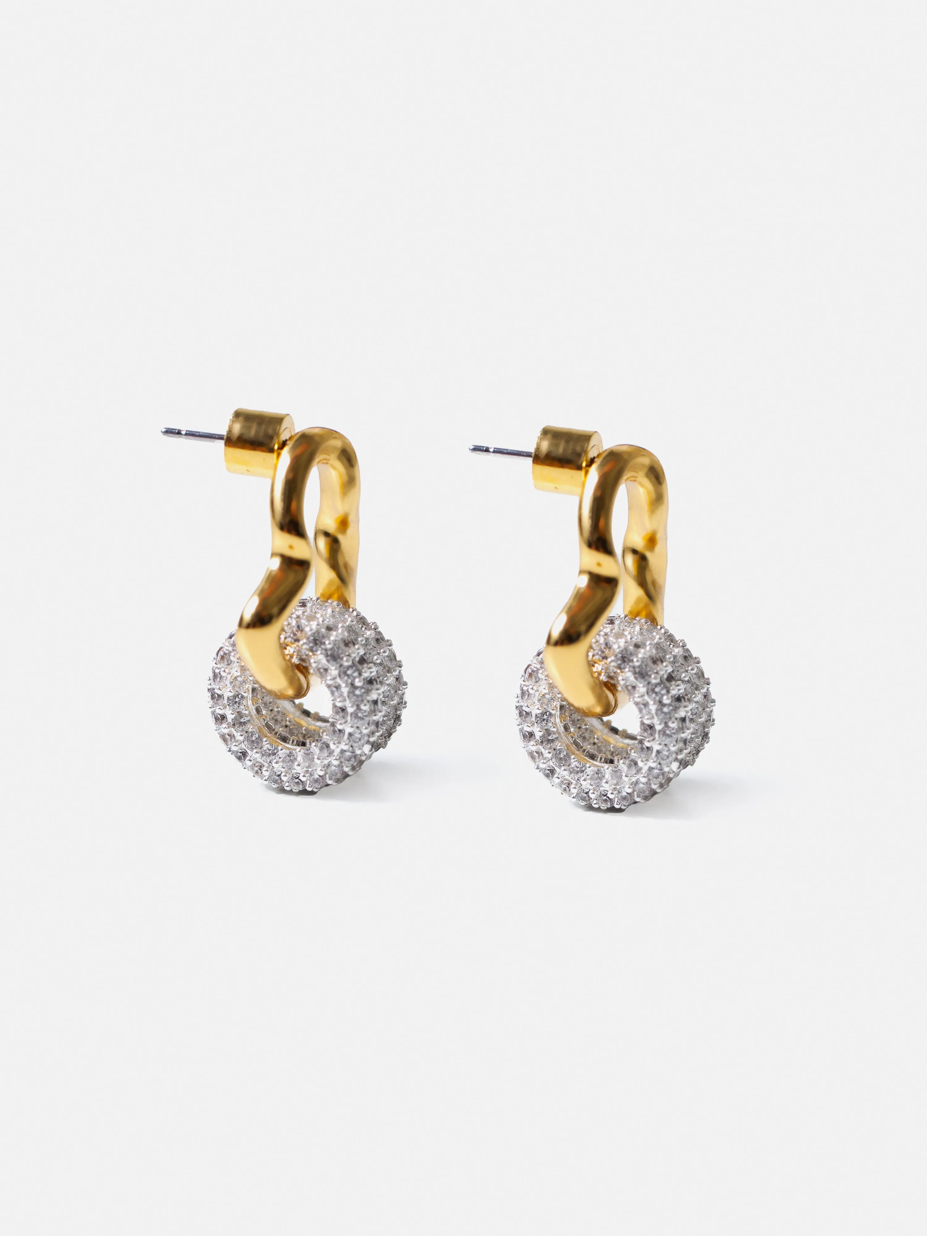 Sparkle Loop Earrings | Gold