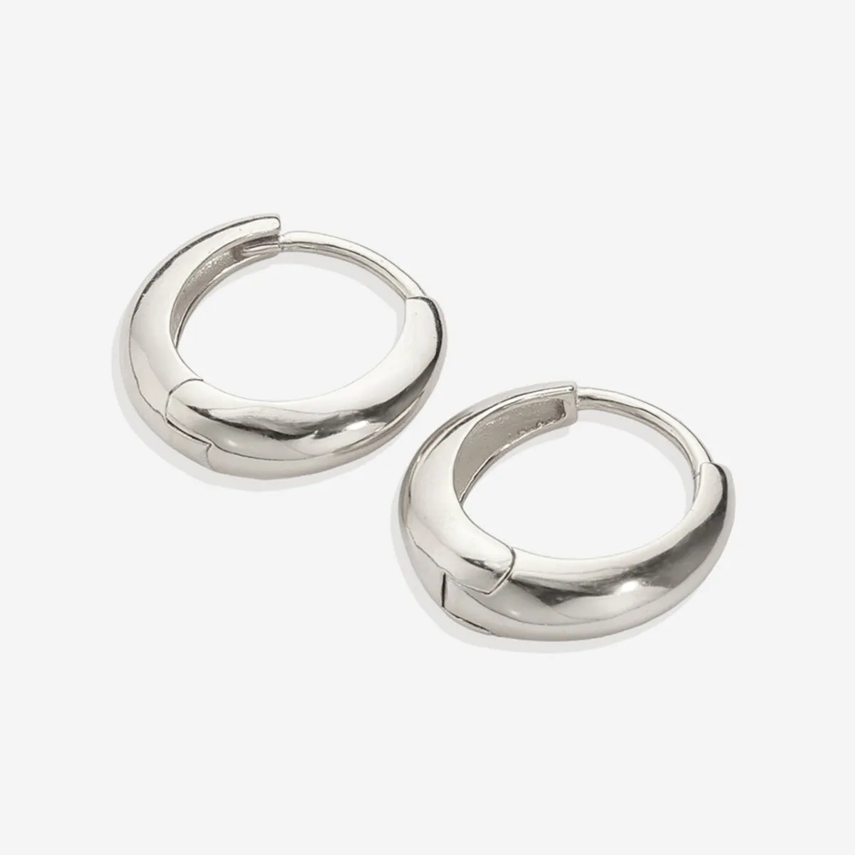 Teardrop Huggie Hoop Earrings