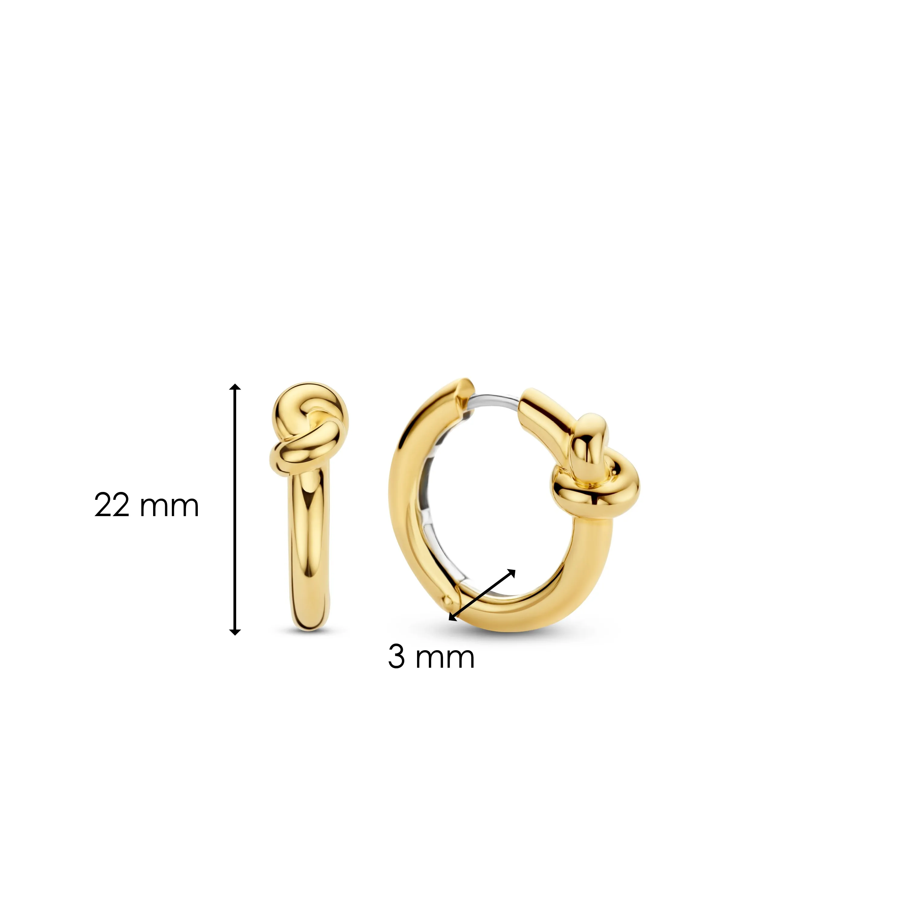 TI SENTO Medium Hoops - 7897SY