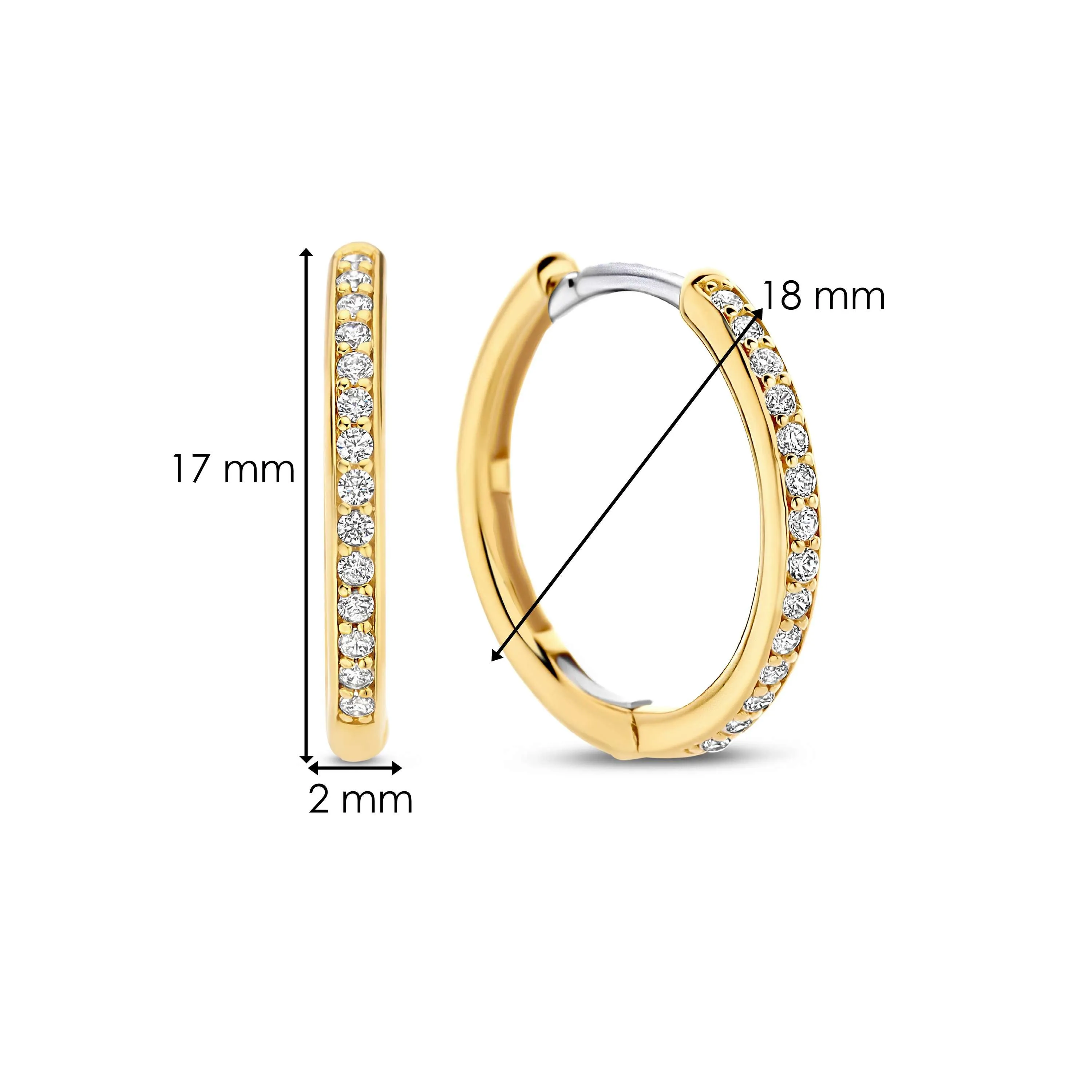 TI SENTO Medium Hoops - 7959ZY