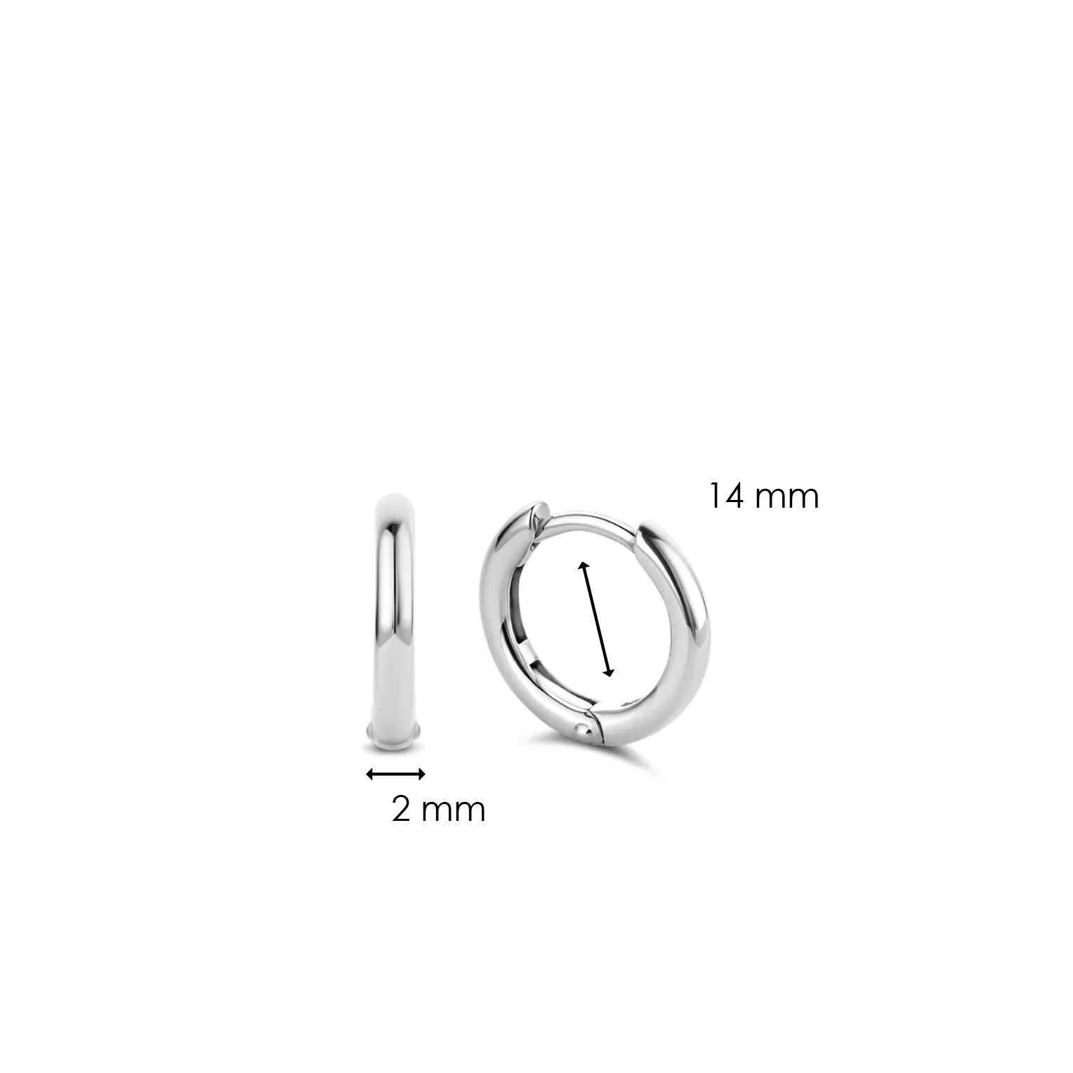 TI SENTO Small Hoops - 7812SI