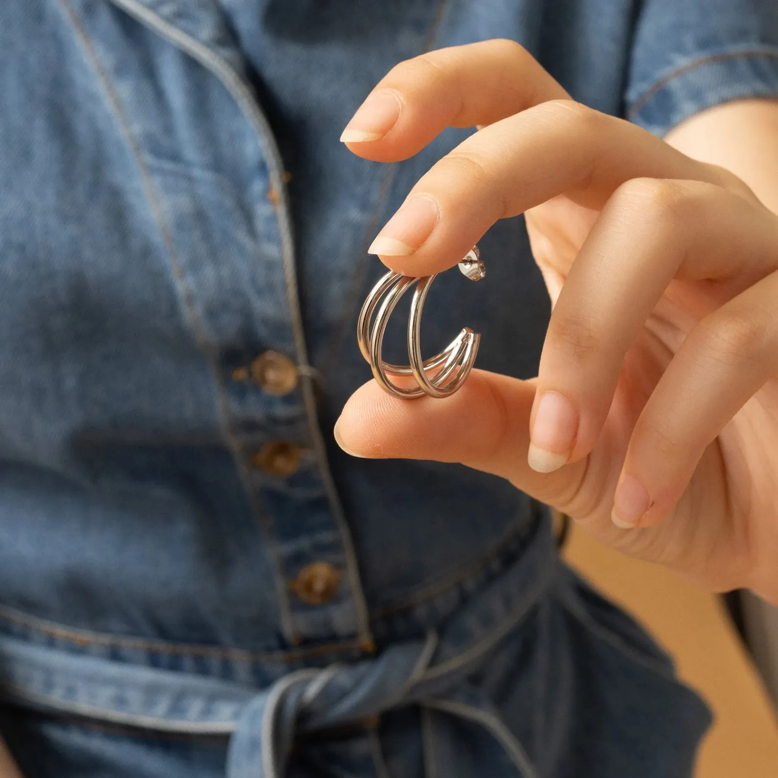 Triplet Stud Earrings