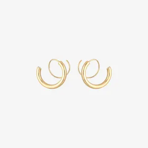 Twisted Circle Hoop Earrings