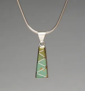 Verdent Zigzag Turquoise Pendant