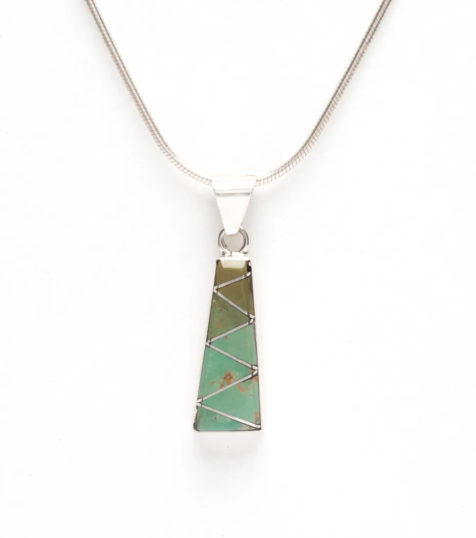 Verdent Zigzag Turquoise Pendant