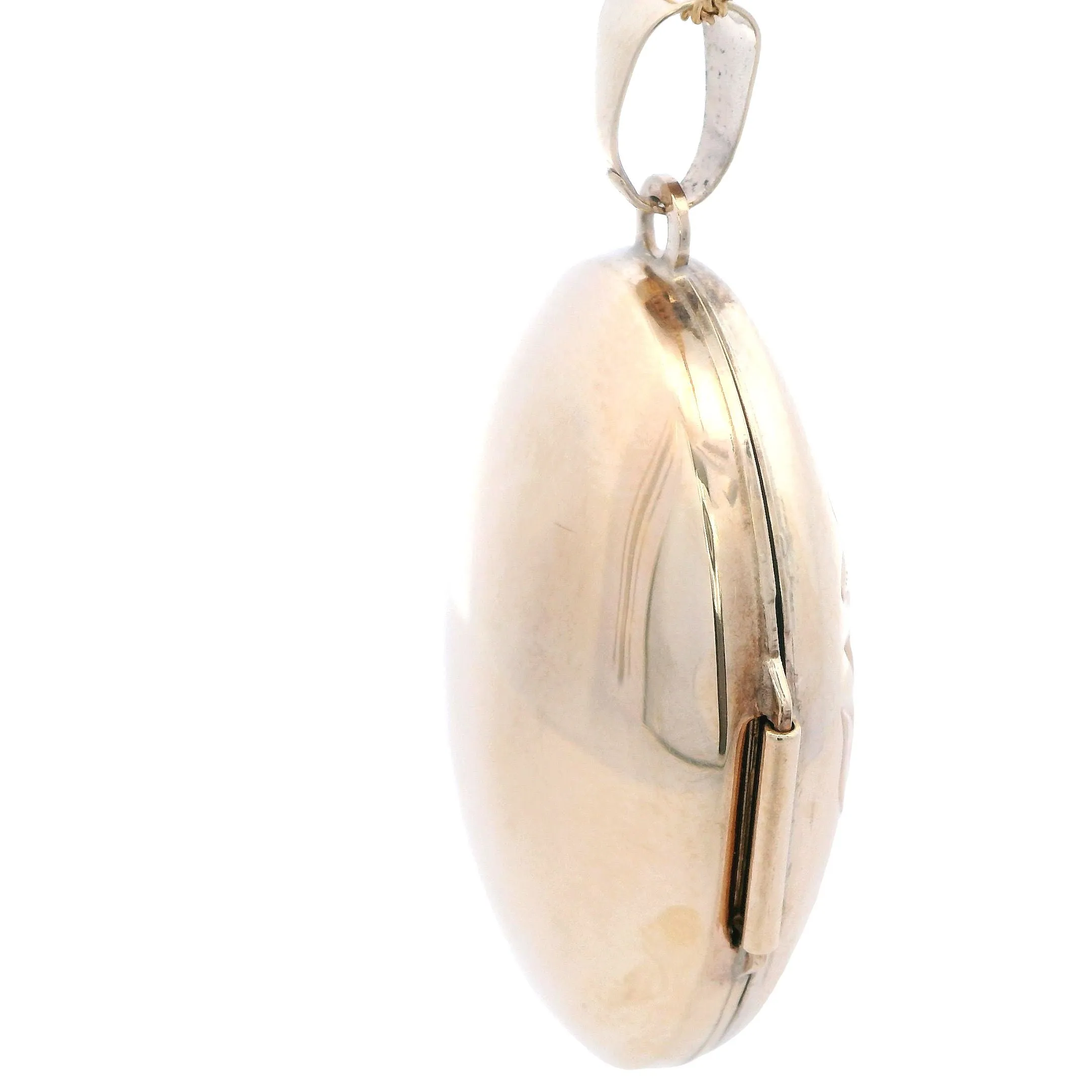 Vintage 9ct Yellow Gold Locket with Birmingham Hallmark