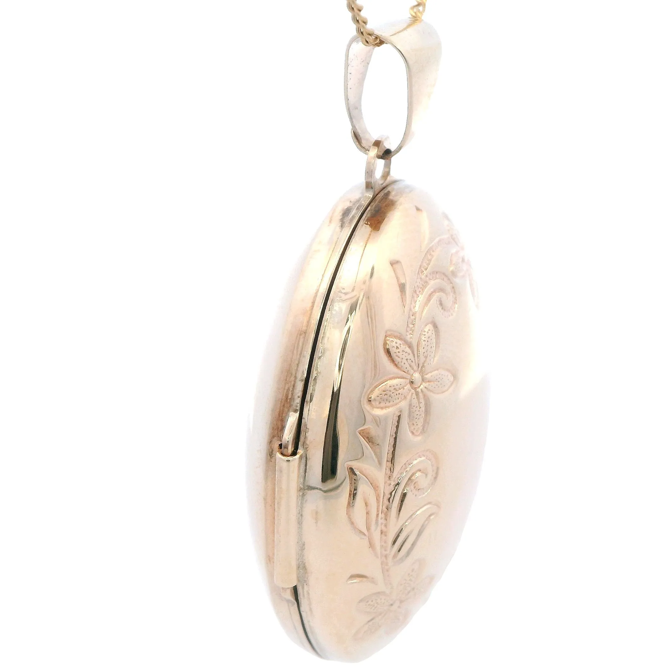 Vintage 9ct Yellow Gold Locket with Birmingham Hallmark