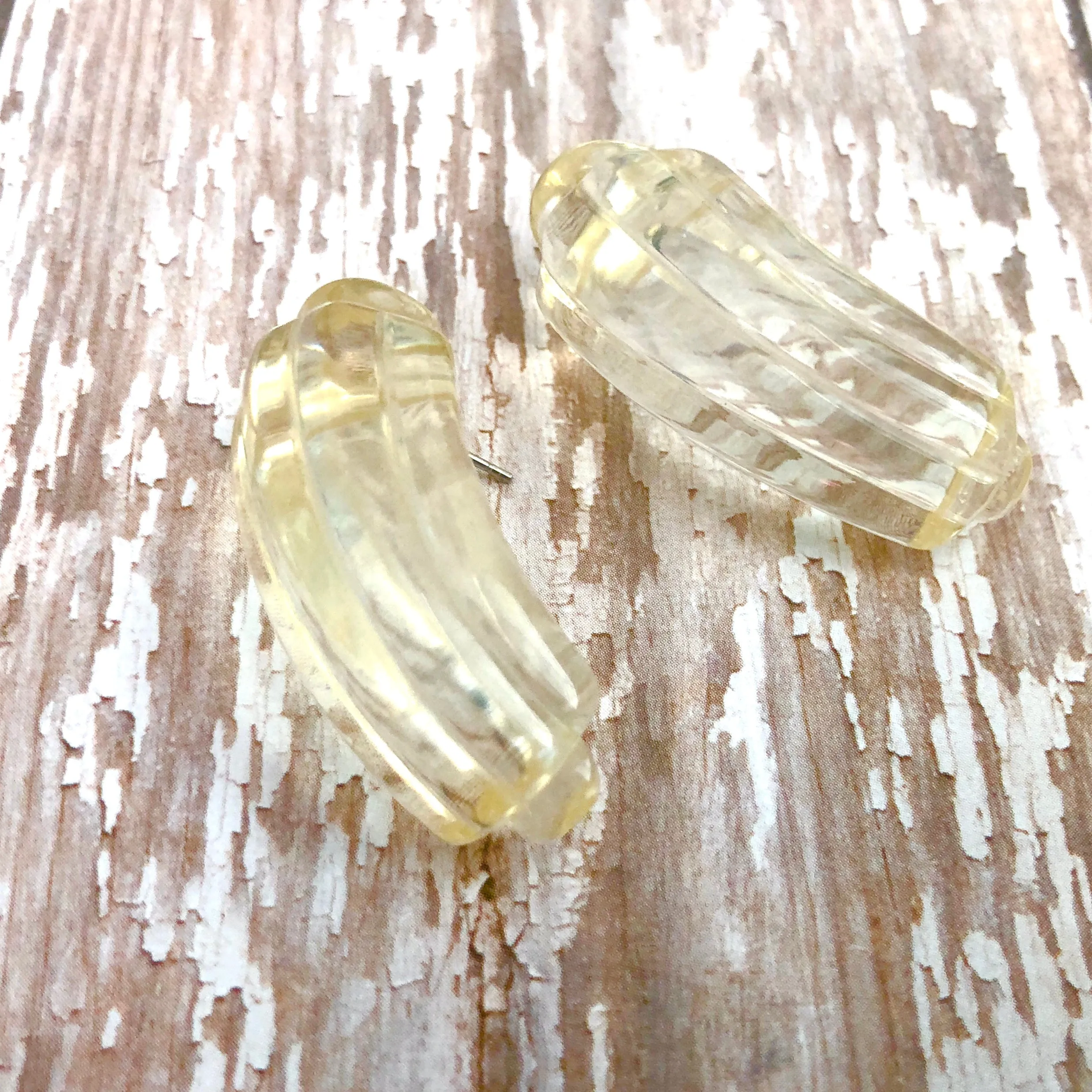 Vintage Art Deco Column Stud Earrings