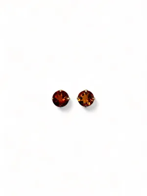 WHISKEY CITRINE STUD EARRINGS