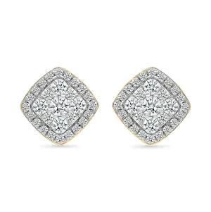 Whispering Gold & Diamond Studs