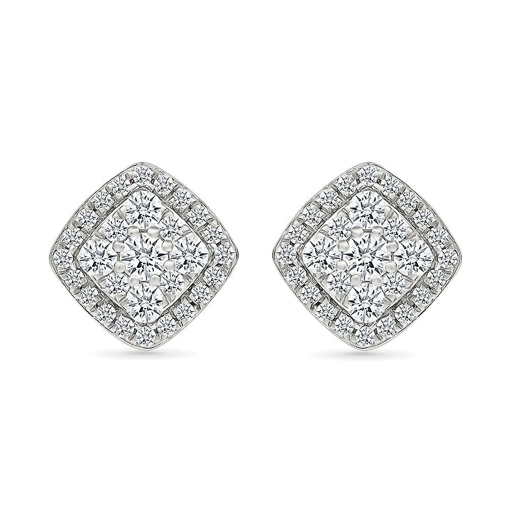 Whispering Gold & Diamond Studs