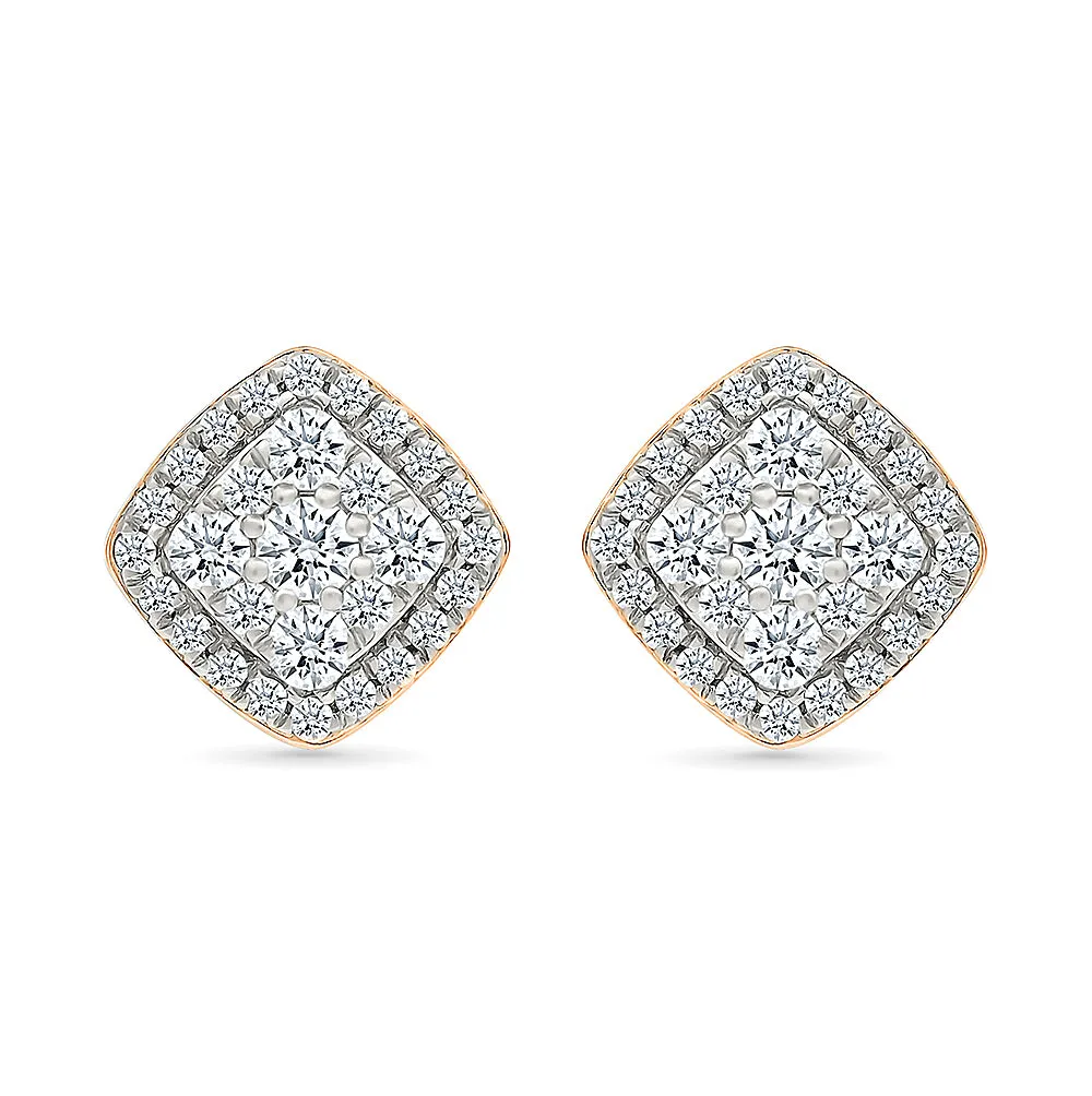 Whispering Gold & Diamond Studs